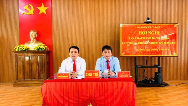 ĐẢNG ỦY XÃ CÀ ĐAM TỔ CHỨC HỘI NGHỊ BAN CHẤP HÀNH ĐẢNG BỘ XÃ LẦN THỨ 6, NHIỆM KỲ 2025 – 2030